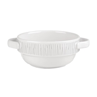 Churchill Bamboo Handled Stacking Soup Bowls 14oz (6 Pack)