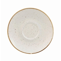 Churchill Stonecast Round Cappuccino Saucers Barley White 185mm (12 Pack)
