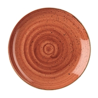 Churchill Stonecast Round Coupe Plates Spiced Orange 295mm (12 Pack)