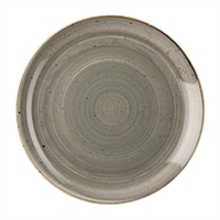 Churchill Stonecast Round Coupe Plates Peppercorn Grey 185mm (12 Pack)