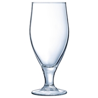 Arcoroc Cervoise Nucleated Stemmed Beer Glasses 320ml CE Marked at 284ml (24 Pack)