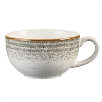 Churchill Studio Prints Homespun Stone Grey Cappuccino Cups 227ml 8oz (12 Pack)