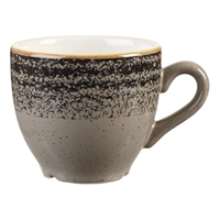 Churchill Studio Prints Homespun Charcoal Black Espresso Cups 100ml 3.5oz (12 Pack)