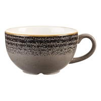 Churchill Studio Prints Homespun Charcoal Black Cappuccino Cups 227ml 8oz (12 Pack)