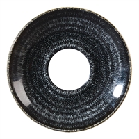 Churchill Studio Prints Homespun Charcoal Black Espresso Saucers 118mm (12 Pack)