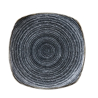 Churchill Studio Prints Homespun Charcoal Black Square Plates 252mm (12 Pack)