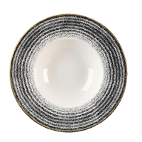 Churchill Studio Prints Round Wide Rim Bowls Charcoal Black 240mm