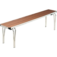Gopak Contour Stacking Bench Teak Effect