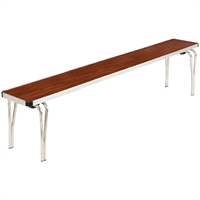 Gopak Contour Stacking Bench Teak Effect