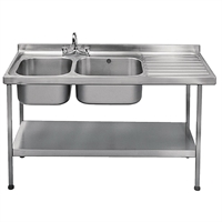 KWC DVS Double Sink Right Hand Drainer