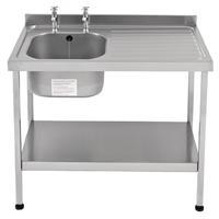 KWC DVS Single Sink Right Hand Drainer