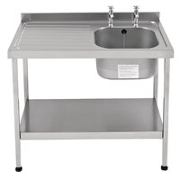 KWC DVS Single Sink Left Hand Drainer
