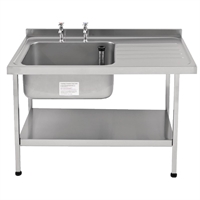 KWC DVS Single Sink Right Hand Drainer