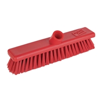 Jantex Hygiene Broom Soft Bristle Red 12"