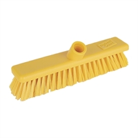 Jantex Hygiene Broom Soft Bristle Yellow 12"