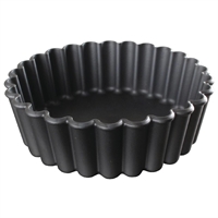 Matfer Bourgeat Exoglass Mini Pie Moulds Fluted 100mm (12 Pack)