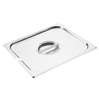 Vogue St/St GN Notched Lid - 2/3