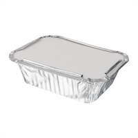 Nisbets Essentials Foil Containers and Lids 250ml (50 Pack)