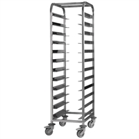 EAIS Stainless Steel 12-Shelf Clearing Trolley