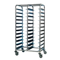 EAIS Stainless Steel 24-Shelf Clearing Trolley