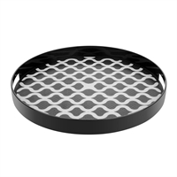 Olympia Kristallon Polycarbonate Round Non Slip Tray with Handles 405mm