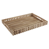 Olympia Acacia Wood Rectangular Storage Box 355x510mm