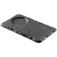 Revol Basalt Saucers with Indents 140mm (6 Pack)