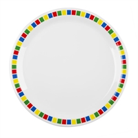 Olympia Kristallon Fairground Melamine Dinner Plates 230mm (12 Pack)