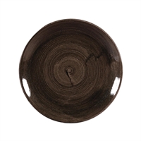 Churchill Stonecast Patina Coupe Plates Black 288mm (12 Pack)