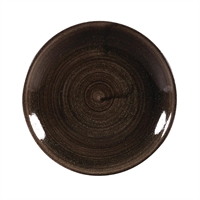 Churchill Stonecast Patina Coupe Plates Black 165mm (12 Pack)