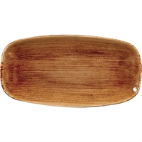 Churchill Stonecast Patina Rectangular Plates Vintage Copper 298mm (12 Pack)
