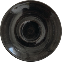 Churchill Monochrome Cappuccino Saucers Iron Black 158mm (12 Pack)