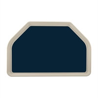 Plateau de service en polyester Roltex Trapèze GN 500x325mm bleu