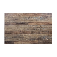 Bolero Pre-drilled Rectangular Table Top Urban Dark 1100x700mm