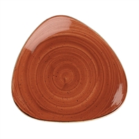 Churchill Stonecast Spiced Orange Triangular Plate 192mm