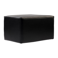 Furnlink Ottoman Rectangle - Black (2 Pack)