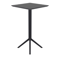 Furnlink Siesta Sky Folding BAR Table 60 Square - Black