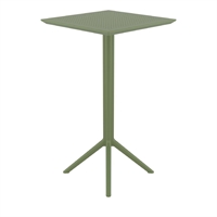 Furnlink Siesta Sky Folding BAR Table 60 Square - Olive Green