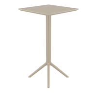 Furnlink Siesta Sky Folding BAR Table 60 Square - Taupe