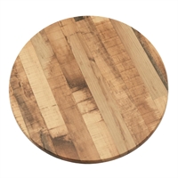 2 x Werzalit Rustic Kansas 600mm dia Duratop Tabletop by SM France