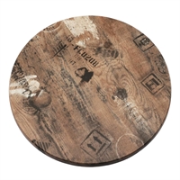 2 x Werzalit 600mm dia Duratop Tabletop by SM France