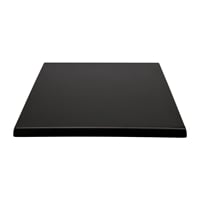 2 x Werzalit Black 700mm Square Duratop Tabletop by SM France