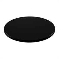 2 x Furnlink Werzalit Black 800mm dia Duratop Tabletop by SM France