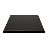 2 x Werzalit Black 800mm Square Duratop Tabletop by SM France