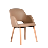 Furnlink Durafurn Sorbet Arm Chair Taupe (2 Pack)