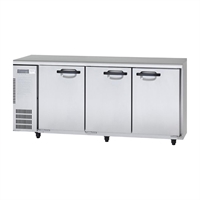 Panasonic Large Underbench Pillarless Triple Door Refrigeration Unit - 495Ltr