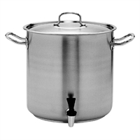 Pujadas Stockpot with Cover and Tap Inox-Pro 450mm - 72Ltr