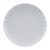 Moda Porcelain Snow Scalloped Round Plate 260mm (4 Pack)