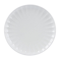 Moda Porcelain Snow Scalloped Round Plate 205mm (6 Pack)
