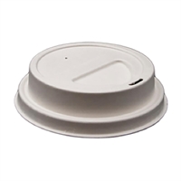 Detpak Sugarcane Hot Cup Lid White 80mm (1000 Pack)